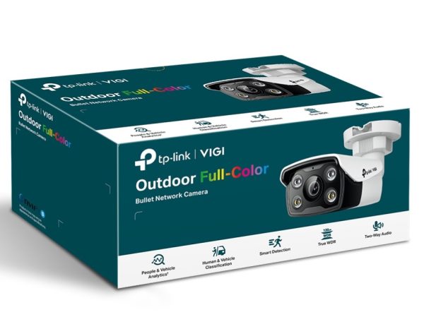 TP-LINK-VIGI C350(2.8mm)-TP-Link VIGI 5MP C350(2.8mm) Full-Colour Bullet Network Camera 2.8mm Lens
