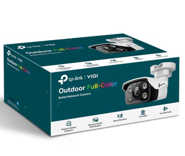 TP-LINK-VIGI C350(4mm)-TP-Link VIGI 5MP C350(4mm) Full-Colour Bullet Network Camera