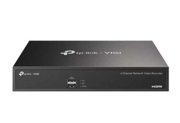 TP-LINK-VIGI NVR1004H-TP-Link VIGI NVR1004H VIGI 4 Channel Network Video Recorder (HDD Not Included)