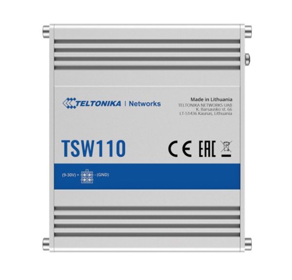 Teltonika-TSW110000020-Teltonika TSW110 L2 Unmanaged Ethernet Switch