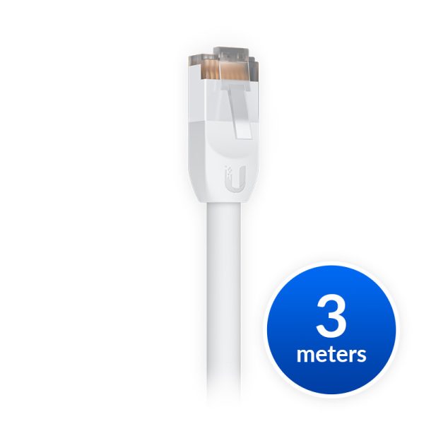 Ubiquiti-UACC-Cable-Patch-Outdoor-3M-W-Ubiquiti UniFi Patch Cable Outdoor 3M White