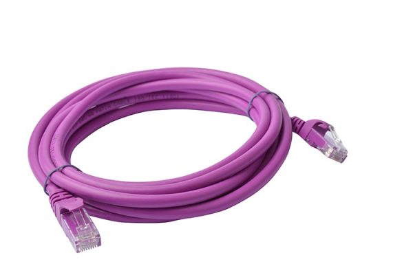 8ware-PL6A-3PUR-8Ware CAT6A Cable 3m - Purple Color RJ45 Ethernet Network LAN UTP Patch Cord Snagless