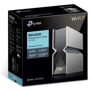 TP-LINK-Archer BE900-TP-Link Archer BE900 BE24000 Quad-Band Wi-Fi 7 Router (WIFI7) 1376 Mbps at 2.4 GHz + 5760 Mbps at 5 GHz_1+ 5760 Mbps at 5 GHz_2 + 11520 Mbps at 6 GHz