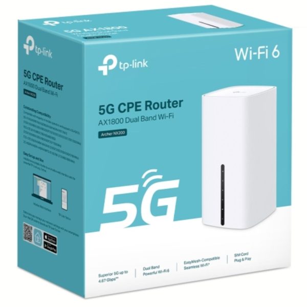 TP-LINK-Archer NX200-TP-Link Archer NX200 5G AX1800 Wireless Dual-Band Gigabit Router