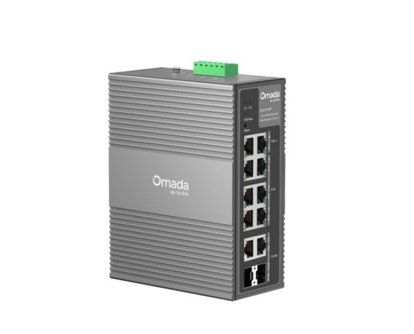 TP-LINK-IES210GPP-TP-Link IES210GPP Omada 10-Port Gigabit Industrial Easy Managed Switch with 6-Port PoE+ and 2-Port PoE++