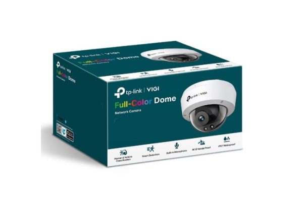 TP-LINK-VIGI C240(4mm)-TP-Link VIGI 4MP C240(4mm) Full-Color Dome Network Camera