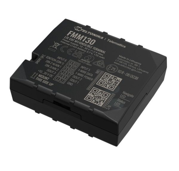Teltonika-FMM130LNXW01-Teltonika FMM130 Advanced CAT M1/GSM/GNSS/BLE Terminal with Internal Antennas and Backup Battery