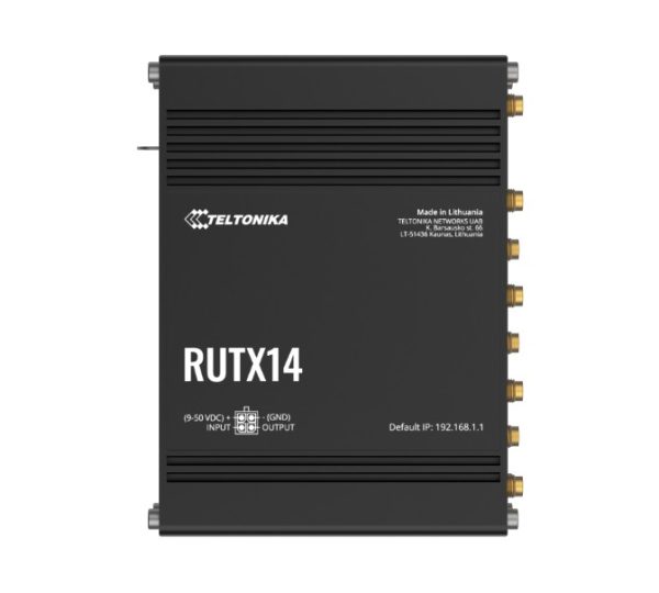Teltonika-RUTX14000300-Teltonika RUTX14 4G LTE CAT12 Industrial Cellular Router