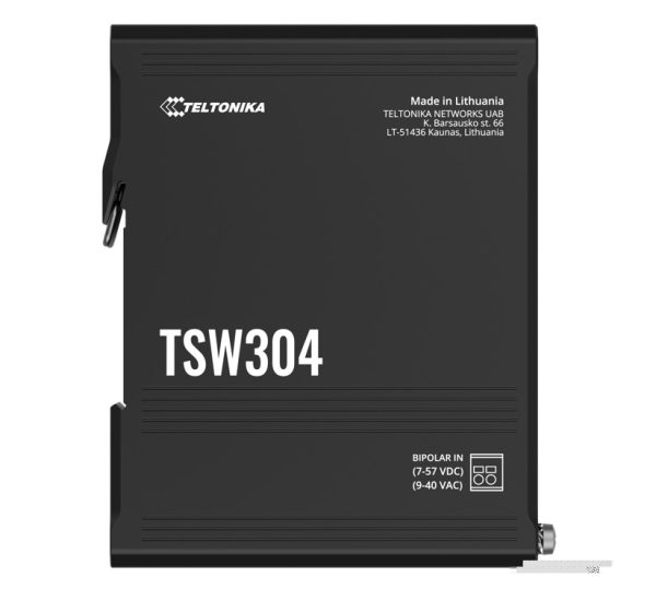 Teltonika-TSW304000000/TSW304000010-Teltonika TSW304 DIN Rail Ethernet Switch