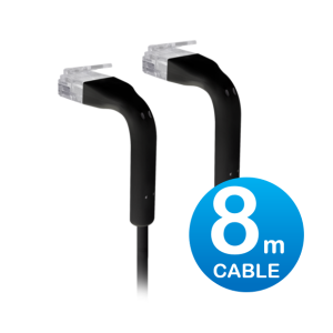 Ubiquiti-U-CABLE-PATCH-8M-RJ45-BK-UniFi Patch Cable 8m Black