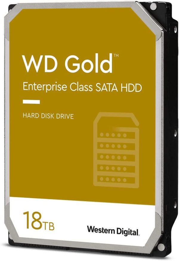 Western Digital-WD181KRYZ-Western Digital Gold 18TB 3.5" Enterprise Class SATA 6 Gb/s HDD 7200 RPM Cache Size 512MB 5-Year Limited Warranty
