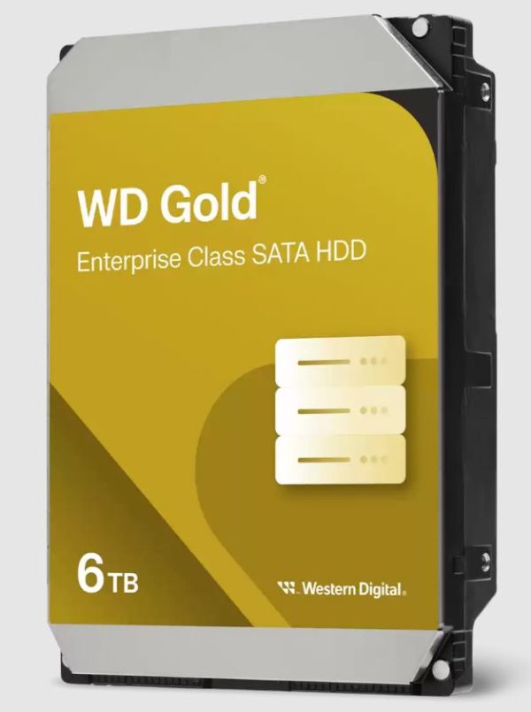 Western Digital-WD6004FRYZ-Western Digital Gold 6TB 3.5" Enterprise Class SATA 6 Gb/s HDD 7200 RPM Cache Size  256MB 5-Year Limited Warranty