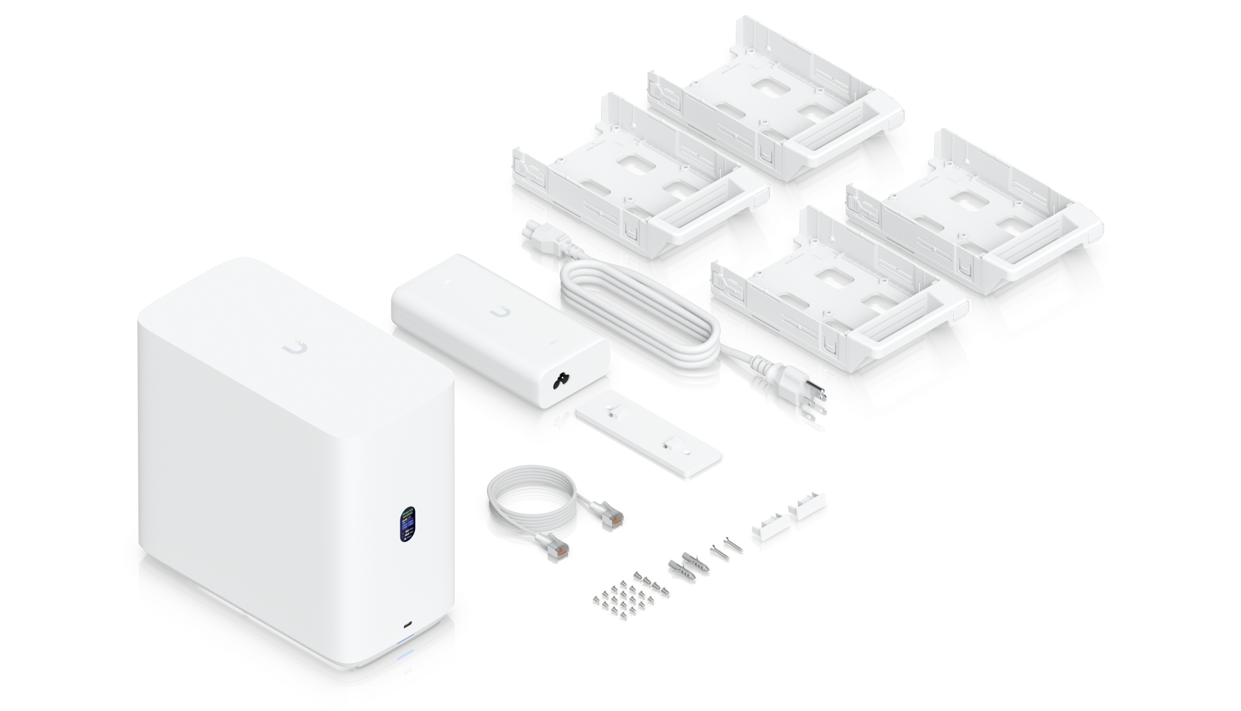 Ubiquiti | Ubiquiti UNAS 4, White, UniFi Network Storage (4)2.5/3.5