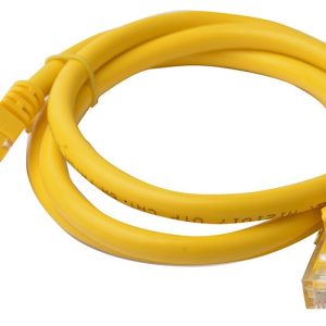8ware-PL6A-1YEL-8Ware CAT6A Cable 1m - Yellow Color RJ45 Ethernet Network LAN UTP Patch Cord Snagless