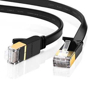 Edimax-EA3-020SFA-Edimax 2m Black 10GbE Shielded CAT7 Network Cable - Flat 100% Oxygen-Free Bare Copper Core