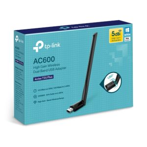 TP-LINK-Archer T2U Plus-TP-Link Archer T2U Plus AC600 High Gain Wi-Fi Dual Band USB Adapter