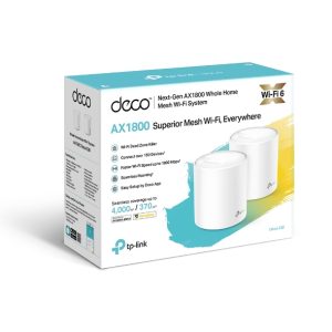 TP-LINK-Deco X20(2-pack)-TP-Link Deco X20(2-pack) AX1800 Whole Home Mesh Wi-Fi 6 System