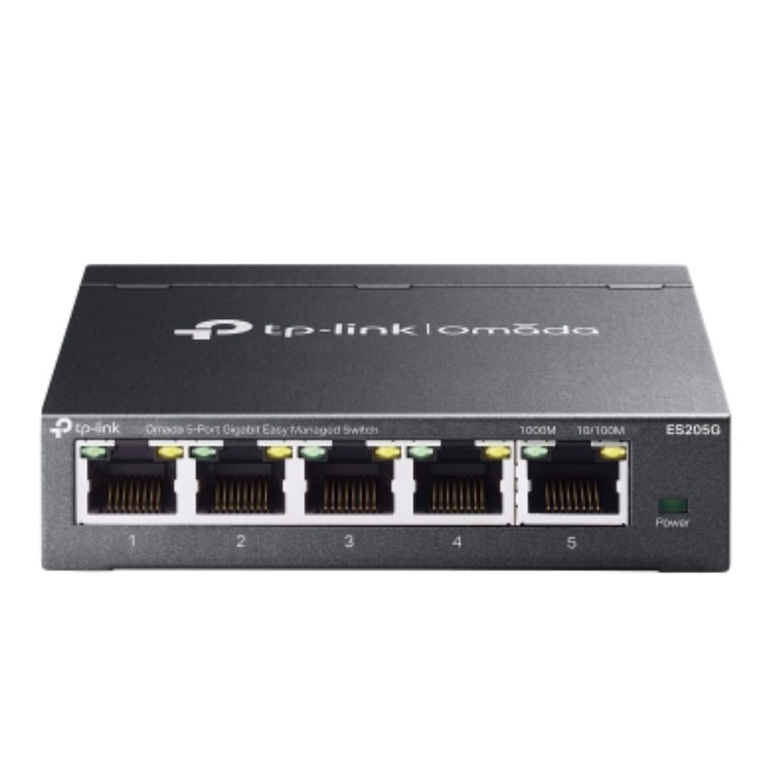 TP-LINK-ES205G-TP-Link ES205G Omada 5-Port Gigabit Easy Managed Switch by Omada SDN