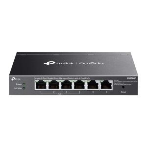 TP-LINK-ES206GP-TP-Link ES206GP Omada 6-Port Gigabit Easy Managed Switch with 4-Port PoE+