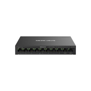 TP-LINK-MS110CMP-Mercusys MS110CMP 8-Port 10/100 Mbps + 2-Port Gigabit Desktop Switch with 8-Port PoE+