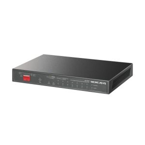 TP-LINK-MS110GMP-Mercusys MS110CMP 8-Port 10/100 Mbps + 2-Port Gigabit Desktop Switch with 8-Port PoE+