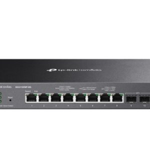 TP-LINK-SG2210XMP-M2-TP-Link SG2210XMP-M2 Omada 8-Port 2.5GBASE-T and 2-Port 10GE SFP+ Smart Switch with 8-Port PoE+