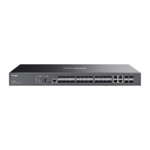 TP-LINK-SG5428XF-TP-Link SG5428XF Omada Campus 24-Port SFP Stackable Lite L3 Managed Switch with 4× 10G Slots