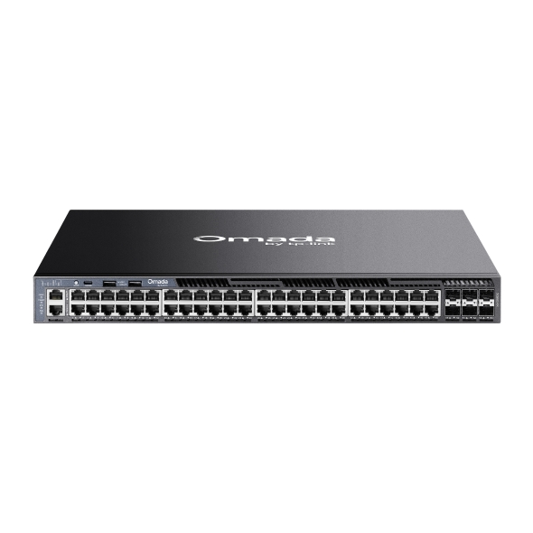 TP-LINK-SG6654X-TP-Link SG6654X Omada 48-Port Gigabit Stackable L3 Managed Switch with 6 10GE SFP+ Slots