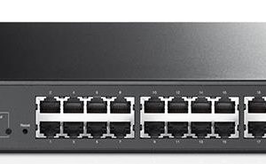 TP-LINK-SL2428P-TP-Link T1500-28PCT (TL-SL2428P) JetStream 24-Port 10/100Mbps + 4-Port Gigabit Smart PoE+ Switch