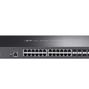 TP-LINK-SX3832-TP-Link SX3832 Omada 24-Port 10GBASE-T L2+ Managed Switch with 8 10GE SFP+ Slots (SX3832)；24× 1/2.5/5/10 Gbps RJ45 ports；8× 1/10 Gbps SFP+ slots; 640