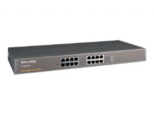 TP-LINK-TL-SG1016-TP-Link TL-SG1016 16-Port Gigabit Rackmount Unmanaged Switch Energy-efficient Supports MAC 19-inch Rack-mountable Steel Case 32Gbps Switching Capacity