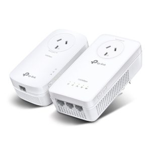 TP-LINK-TL-WPA8631P KIT-TP-Link TL-WPA8631P KIT AV1300 Gigabit Passthrough Powerline AC Wi-Fi Kit AV2 300Mbps 867Mbps 2x2MU-MIMO 300m Range