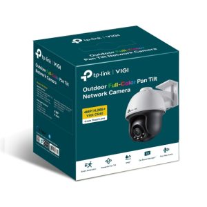 TP-LINK-VIGI C540(4mm)-TP-Link VIGI 4MP C540(4mm) Outdoor Full-Colour Pan Tilt Network Camera