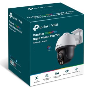 TP-LINK-VIGI C540S(4mm)-TP-Link VIGI 4MP C540S(4mm) Outdoor ColourPro Night Vision Pan Tilt Network Camera