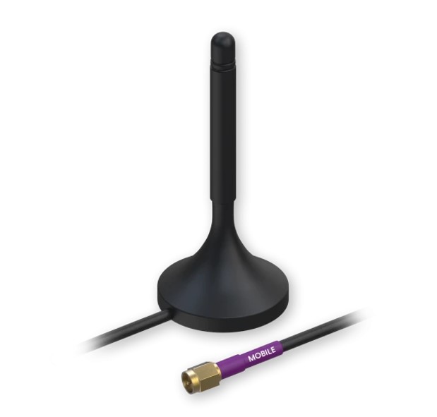 Teltonika-PR1KS210-Teltonika Mobile 4G/LTE Magnetic SMA Antenna - 3m Cable Length