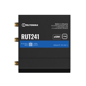 Teltonika-RUT241235000/RUT241265000-Teltonika RUT241 eSIM™ Industrial 4G Router