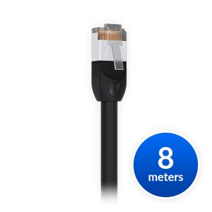 Ubiquiti-UACC-Cable-Patch-Outdoor-8M-BK-Ubiquiti UniFi Patch Cable Outdoor 8M Black