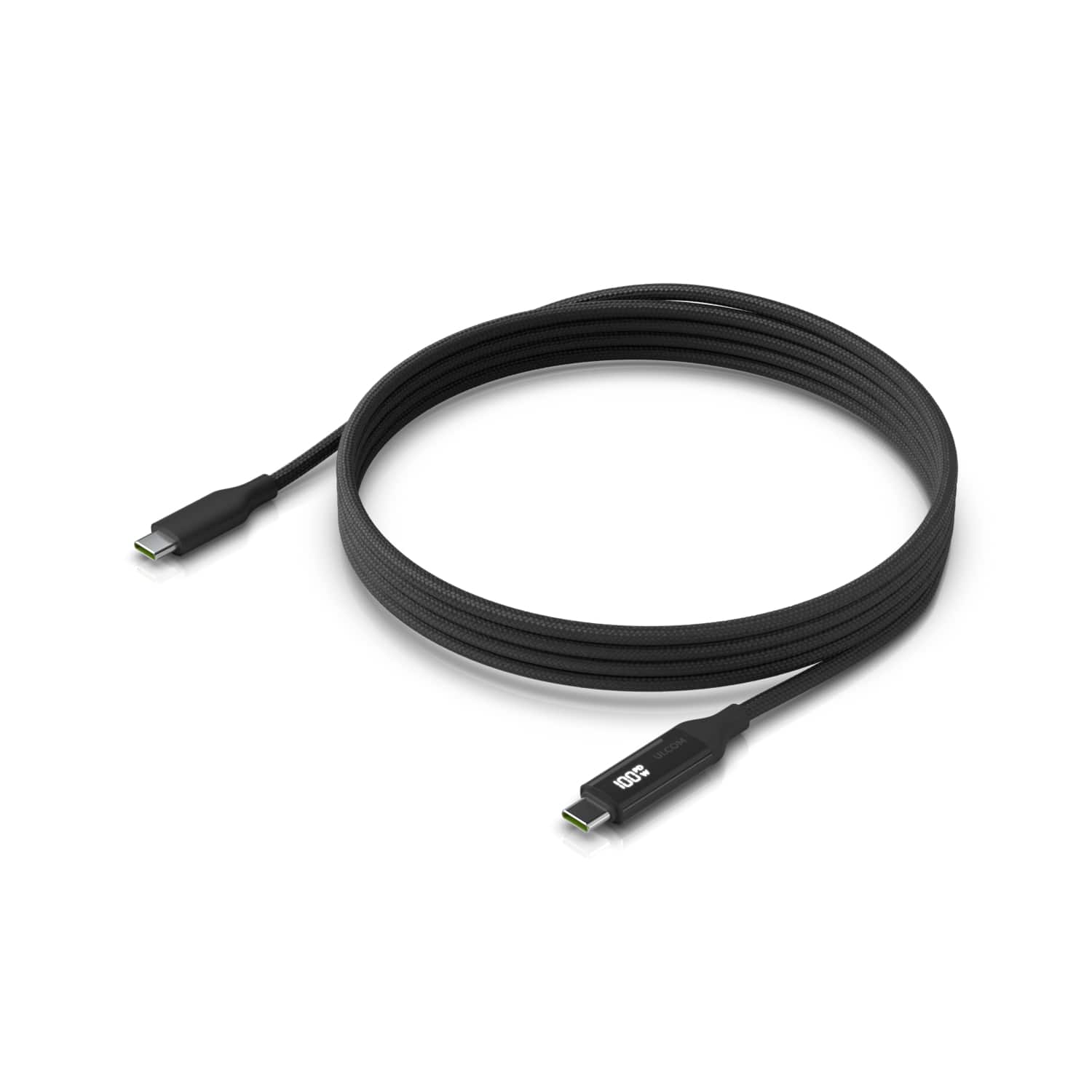 Ubiquiti-UACC-Cable-USB-100W-2M-BK-Ubiquiti USB-C Cable with Charge Display