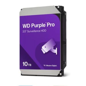 Western Digital-WD102PURP-Western Digital WD102PURP Purple Pro 10TB 3.5" Surveillance HDD 7200RPM 256MB SATA3 265MB/s 550TBW 24x7 64 Cameras AV NVR DVR 2.5mil MTBF 5yrs