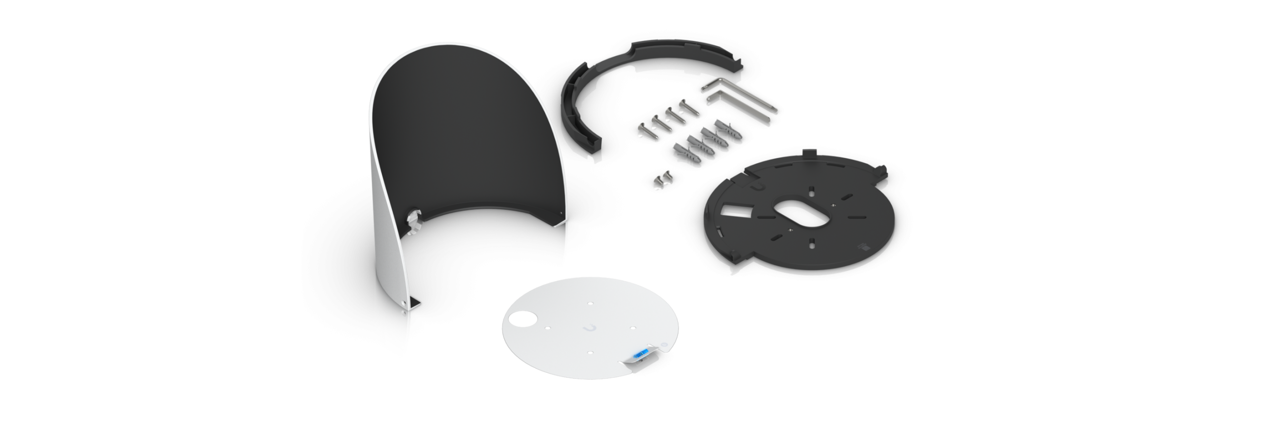 Ubiquiti | Ubiquiti G6 Dome Camera Weather Shield, White, G6 Dome Camera Accessory, Optimal image Quality, Protection Elements, Installed Outdoors, Wall, Pole. | UACC-G6-Dome-WS-W - Image 2