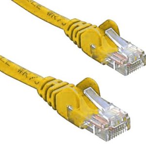 8ware-KO820U-2YEL-8ware CAT5e Cable 2m - Yellow Color Premium RJ45 Ethernet Network LAN UTP Patch Cord 26AWG CU Jacket