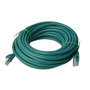 8ware-PL6A-50GRN-8Ware CAT6A Cable 50m - Green Color RJ45 Ethernet Network LAN UTP Patch Cord Snagless