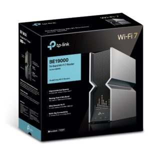 TP-LINK-Archer BE800-TP-Link Archer BE800 BE19000 Tri-Band Wi-Fi 7 Router (WIFI7) 1376 Mbps at 2.4 GHz + 5760 Mbps at 5 GHz + 11520 Mbps at 6 GHz