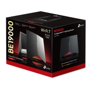 TP-LINK-Archer GE800-TP-Link Archer GE800 BE19000 Tri-Band Wi-Fi 7 Gaming Router (WIFI7) 1376 Mbps at 2.4 GHz + 5760 Mbps at 5 GHz + 11520 Mbps at 6 GHz