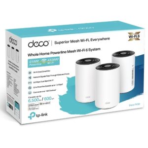 TP-LINK-Deco PX50(3-pack)-TP-Link Deco PX50(3-pack) AX3000 + G1500 Whole Home Powerline Mesh WiFi 6 System
