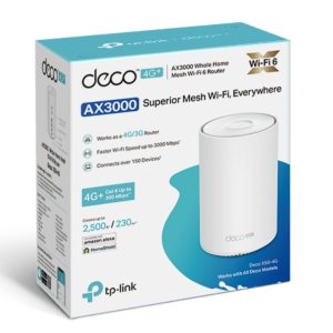 TP-LINK-Deco X50-4G(1-pack)-TP-Link Deco X50-4G(1-pack) 4G+ AX3000 Whole Home Mesh Wi-Fi 6 Router