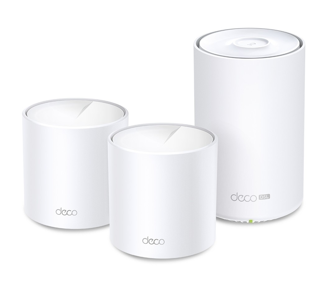 TP-LINK-Deco X50-DSL(3-pack)-TP-Link Deco X50-DSL(3-pack) AX3000 VDSL Whole Home Mesh WiFi 6 Router
