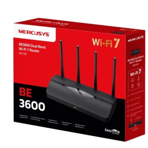 TP-LINK-MR27BE-Mercusys MR27BE BE3600 Dual Band Wi-Fi 7 Router (WIFI7) 688 Mbps at 2.4GHz