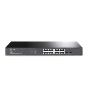 TP-LINK-SG2218-TP-Link SG2218 JetStream 16-Port Gigabit Smart Switch with 2 SFP Slots