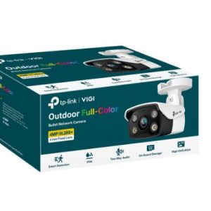 TP-LINK-VIGI C340(4mm)-TP-Link VIGI 4MP C340(4mm) Outdoor Full-Colour Bullet Network Camera